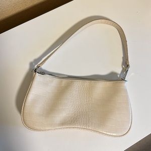 JW PEI - Eva Shoulder Handbag - Ivory Croc